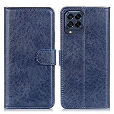 Coque Portefeuille Livre Cuir Etui Clapet A07D pour Samsung Galaxy M53 5G Bleu