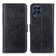 Coque Portefeuille Livre Cuir Etui Clapet A07D pour Samsung Galaxy M53 5G Noir