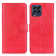 Coque Portefeuille Livre Cuir Etui Clapet A07D pour Samsung Galaxy M53 5G Rouge