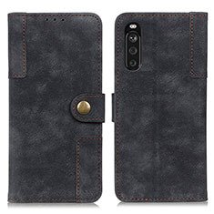 Coque Portefeuille Livre Cuir Etui Clapet A07D pour Sony Xperia 10 III Noir