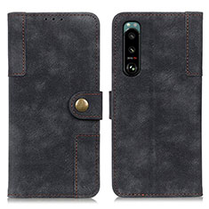 Coque Portefeuille Livre Cuir Etui Clapet A07D pour Sony Xperia 5 III Noir