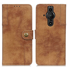 Coque Portefeuille Livre Cuir Etui Clapet A07D pour Sony Xperia PRO-I Marron