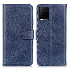 Coque Portefeuille Livre Cuir Etui Clapet A07D pour Vivo Y33s Bleu