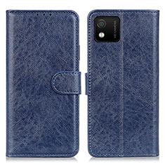 Coque Portefeuille Livre Cuir Etui Clapet A07D pour Wiko Y52 Bleu