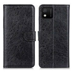 Coque Portefeuille Livre Cuir Etui Clapet A07D pour Wiko Y52 Noir