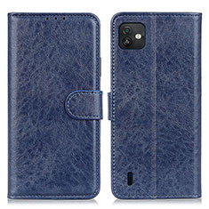 Coque Portefeuille Livre Cuir Etui Clapet A07D pour Wiko Y82 Bleu