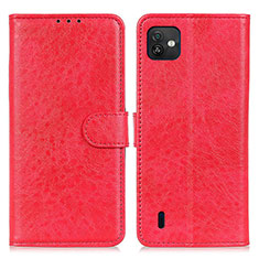 Coque Portefeuille Livre Cuir Etui Clapet A07D pour Wiko Y82 Rouge