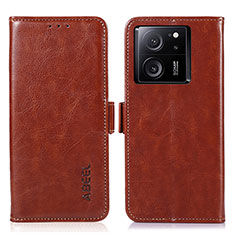 Coque Portefeuille Livre Cuir Etui Clapet A07D pour Xiaomi Mi 13T 5G Marron