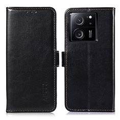 Coque Portefeuille Livre Cuir Etui Clapet A07D pour Xiaomi Mi 13T Pro 5G Noir