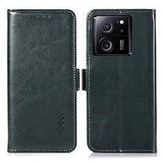 Coque Portefeuille Livre Cuir Etui Clapet A07D pour Xiaomi Mi 13T Pro 5G Vert