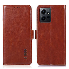 Coque Portefeuille Livre Cuir Etui Clapet A07D pour Xiaomi Redmi Note 12 4G Marron