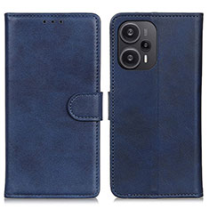 Coque Portefeuille Livre Cuir Etui Clapet A07D pour Xiaomi Redmi Note 12 Turbo 5G Bleu