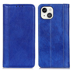 Coque Portefeuille Livre Cuir Etui Clapet A08 pour Apple iPhone 13 Bleu