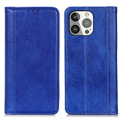 Coque Portefeuille Livre Cuir Etui Clapet A08 pour Apple iPhone 14 Pro Bleu