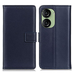 Coque Portefeuille Livre Cuir Etui Clapet A08D pour Asus ZenFone 10 Bleu