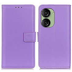 Coque Portefeuille Livre Cuir Etui Clapet A08D pour Asus ZenFone 10 Violet