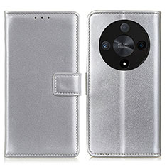 Coque Portefeuille Livre Cuir Etui Clapet A08D pour Huawei Honor Magic6 Lite 5G Argent