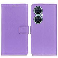 Coque Portefeuille Livre Cuir Etui Clapet A08D pour Huawei Nova 11i Violet