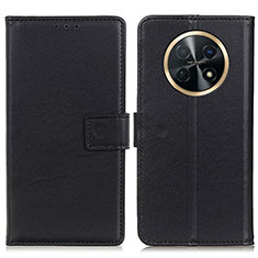 Coque Portefeuille Livre Cuir Etui Clapet A08D pour Huawei Nova Y91 Noir