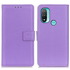 Coque Portefeuille Livre Cuir Etui Clapet A08D pour Motorola Moto E20 Violet