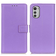 Coque Portefeuille Livre Cuir Etui Clapet A08D pour Motorola Moto E32s Violet