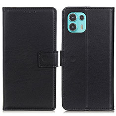 Coque Portefeuille Livre Cuir Etui Clapet A08D pour Motorola Moto Edge 20 Lite 5G Noir