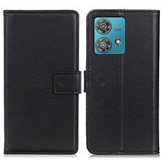 Coque Portefeuille Livre Cuir Etui Clapet A08D pour Motorola Moto Edge 40 Neo 5G Noir