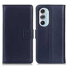 Coque Portefeuille Livre Cuir Etui Clapet A08D pour Motorola Moto Edge Plus (2022) 5G Bleu