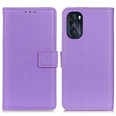 Coque Portefeuille Livre Cuir Etui Clapet A08D pour Motorola Moto G 5G (2022) Violet