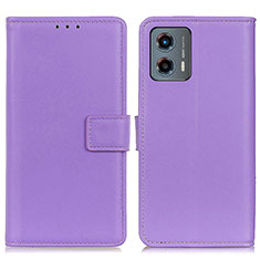 Coque Portefeuille Livre Cuir Etui Clapet A08D pour Motorola Moto G 5G (2023) Violet