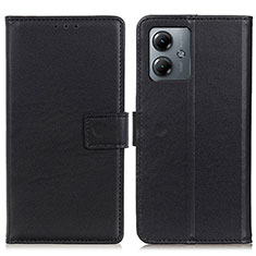 Coque Portefeuille Livre Cuir Etui Clapet A08D pour Motorola Moto G14 Noir