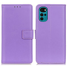 Coque Portefeuille Livre Cuir Etui Clapet A08D pour Motorola Moto G22 Violet