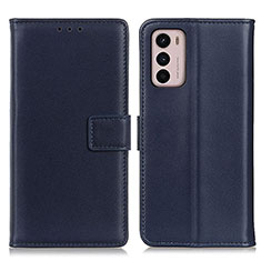 Coque Portefeuille Livre Cuir Etui Clapet A08D pour Motorola Moto G42 Bleu