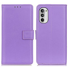 Coque Portefeuille Livre Cuir Etui Clapet A08D pour Motorola Moto G82 5G Violet