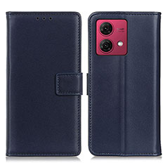 Coque Portefeuille Livre Cuir Etui Clapet A08D pour Motorola Moto G84 5G Bleu