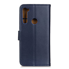 Coque Portefeuille Livre Cuir Etui Clapet A08D pour Motorola Moto One Fusion Plus Bleu