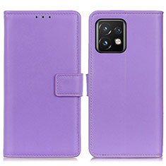 Coque Portefeuille Livre Cuir Etui Clapet A08D pour Motorola Moto X40 5G Violet