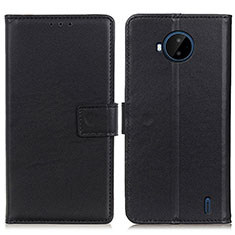 Coque Portefeuille Livre Cuir Etui Clapet A08D pour Nokia C20 Plus Noir