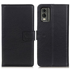 Coque Portefeuille Livre Cuir Etui Clapet A08D pour Nokia C210 Noir