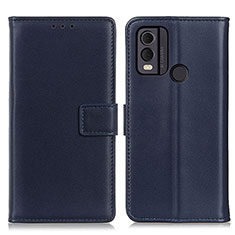 Coque Portefeuille Livre Cuir Etui Clapet A08D pour Nokia C22 Bleu