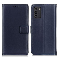 Coque Portefeuille Livre Cuir Etui Clapet A08D pour Nokia G100 Bleu