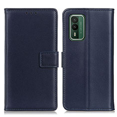 Coque Portefeuille Livre Cuir Etui Clapet A08D pour Nokia XR21 Bleu