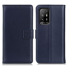 Coque Portefeuille Livre Cuir Etui Clapet A08D pour Oppo A94 5G Bleu