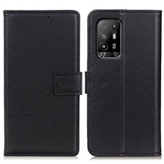 Coque Portefeuille Livre Cuir Etui Clapet A08D pour Oppo A94 5G Noir