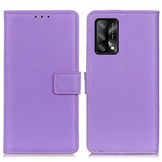 Coque Portefeuille Livre Cuir Etui Clapet A08D pour Oppo F19s Violet