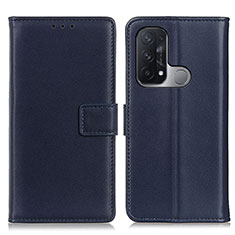 Coque Portefeuille Livre Cuir Etui Clapet A08D pour Oppo Reno5 A Bleu