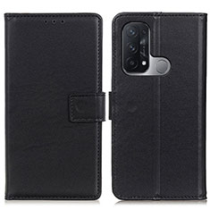 Coque Portefeuille Livre Cuir Etui Clapet A08D pour Oppo Reno5 A Noir