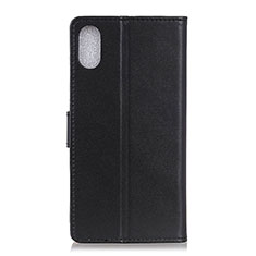 Coque Portefeuille Livre Cuir Etui Clapet A08D pour Samsung Galaxy A01 Core Noir