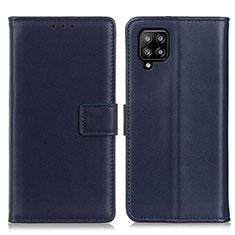 Coque Portefeuille Livre Cuir Etui Clapet A08D pour Samsung Galaxy A22 4G Bleu