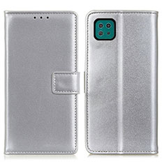 Coque Portefeuille Livre Cuir Etui Clapet A08D pour Samsung Galaxy A22 5G Argent